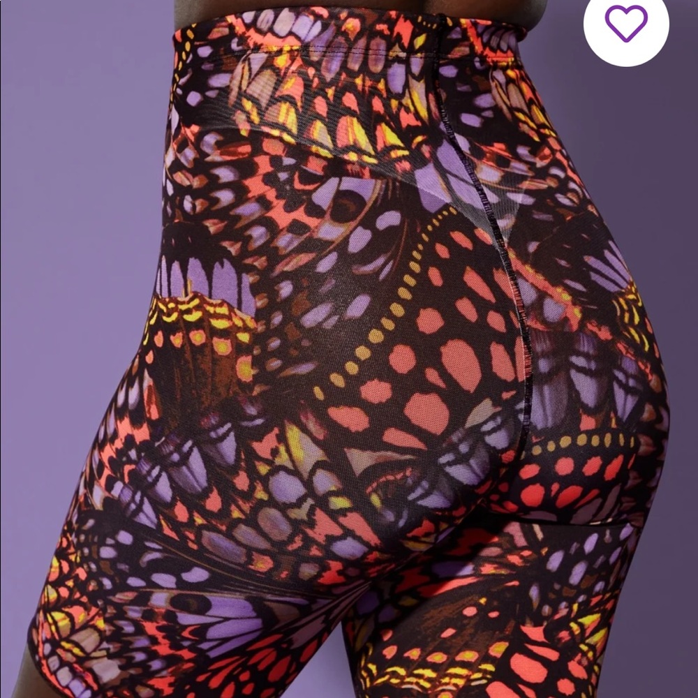 Mesh me smoothing neon high waist shorts